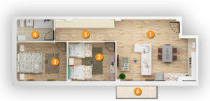 Apartament 3 camere